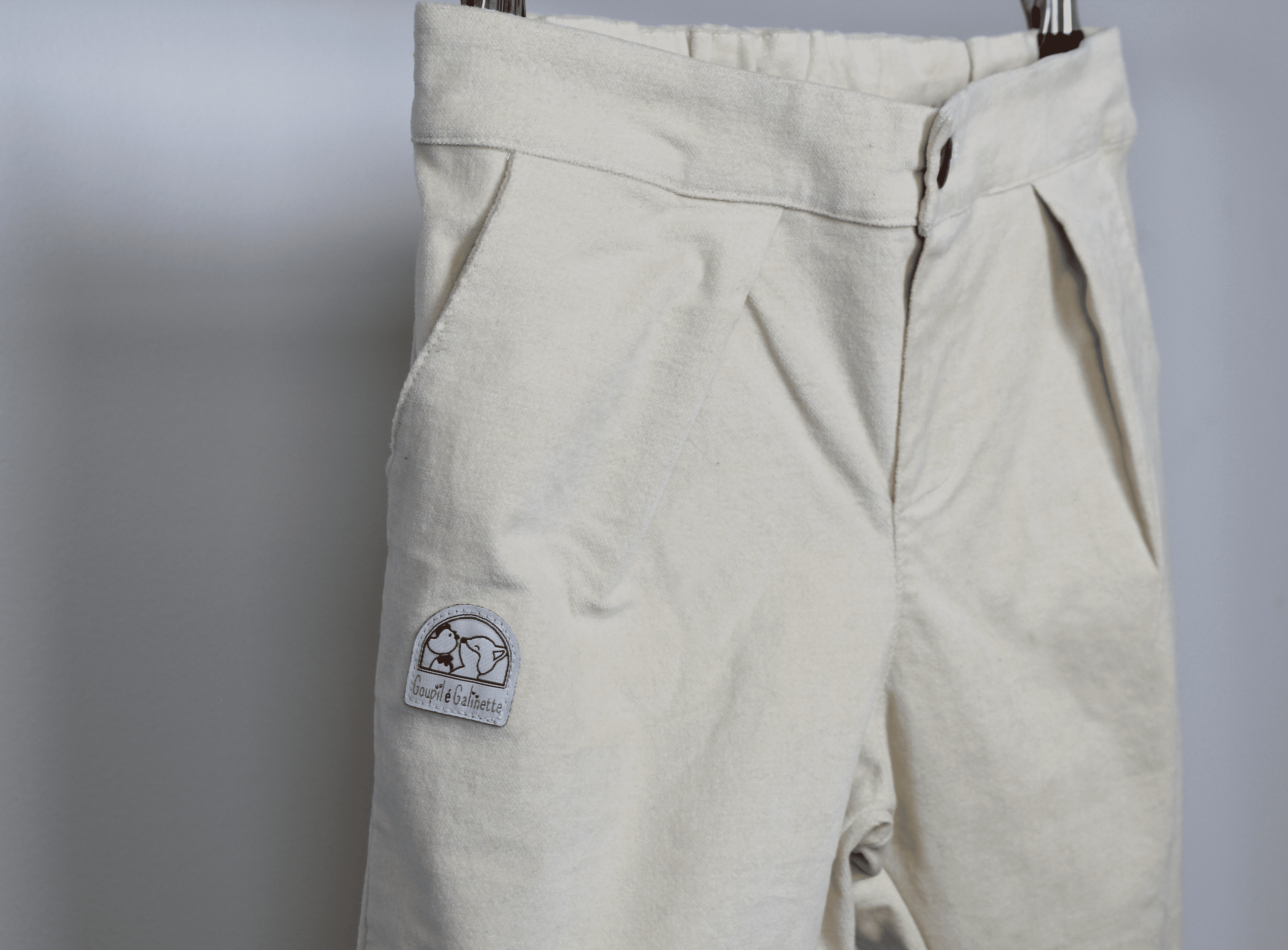 Pantalon velours blanc